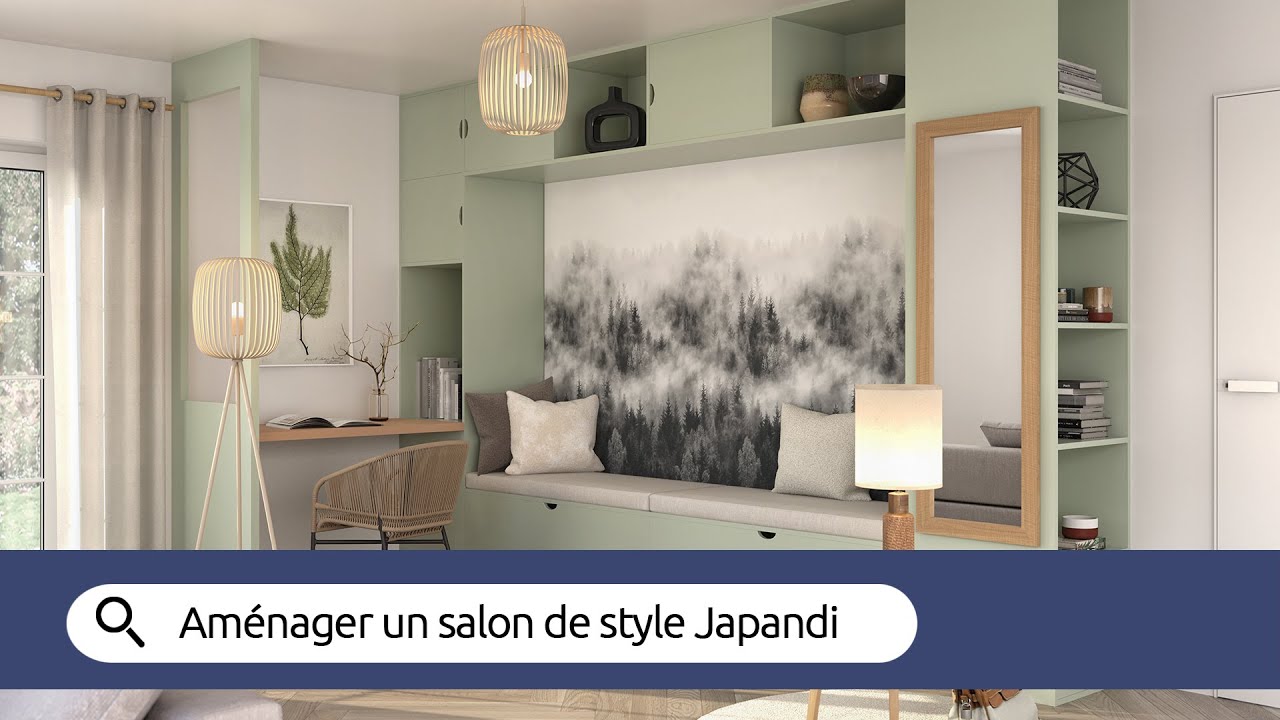 Carnet d'id&eacute;es - Am&eacute;nager un salon de style Japandi