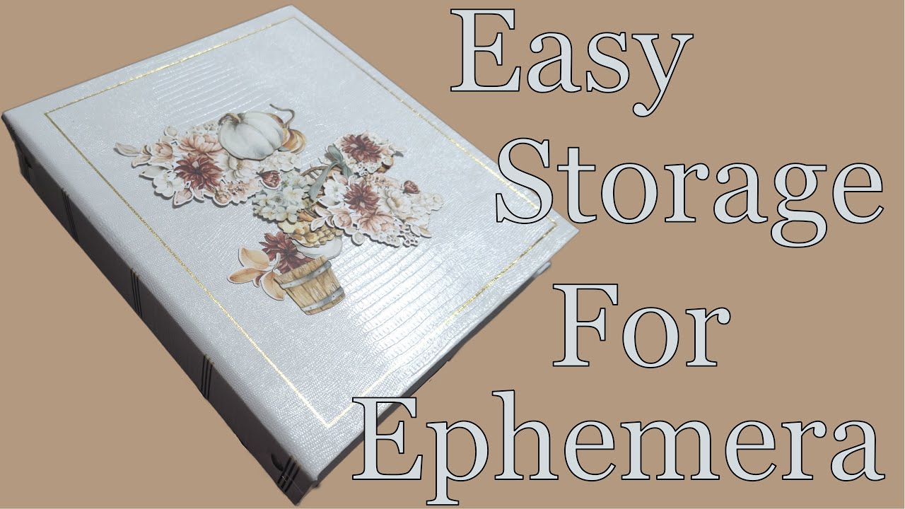 Quick and Easy Way to Store and Organize your Ephemera.