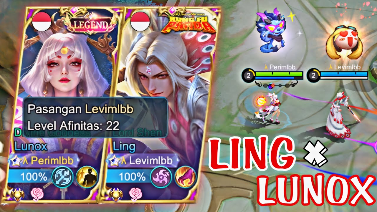 LUNOX LEGEND FT LING KUNGFU PANDA🔥 DAN SETTINGAN EMBLEM TERBARU UNTUK LUNOX😍