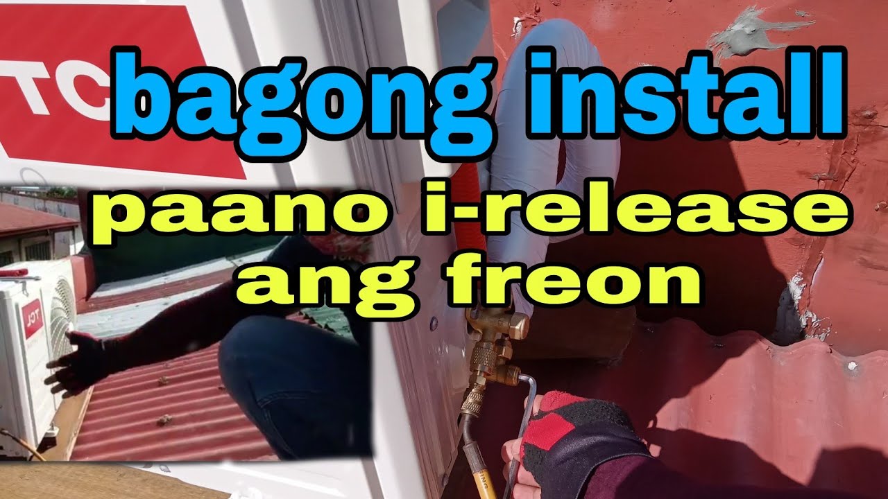 HOW TO RELEASE OF REFRIGERANT | NEW INSATALLED AC UNIT
