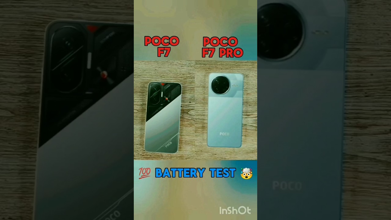 poco f7 vs poco f7 pro battery 🔋 test 🤯#pocof7 #pocof7pro#pocof7 #pocof7pro