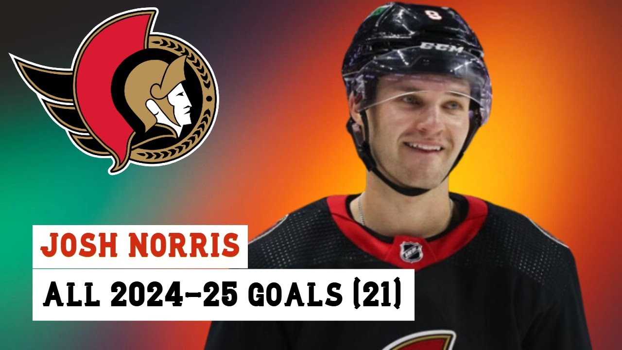 Josh Norris (#9) All 21 Goals of the 2024-25 NHL Season