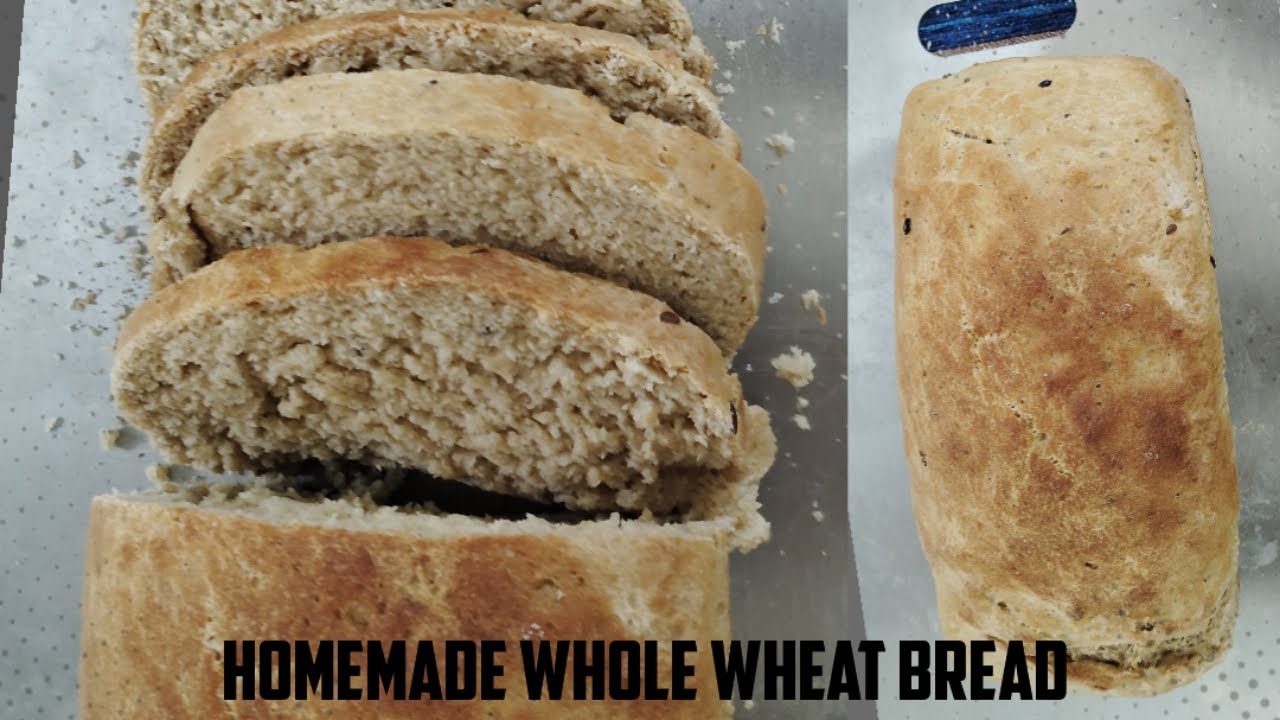 How to make whole wheat bread at home| Gehun ke aate ki bread kaise banaye | Healthy wheat bread 