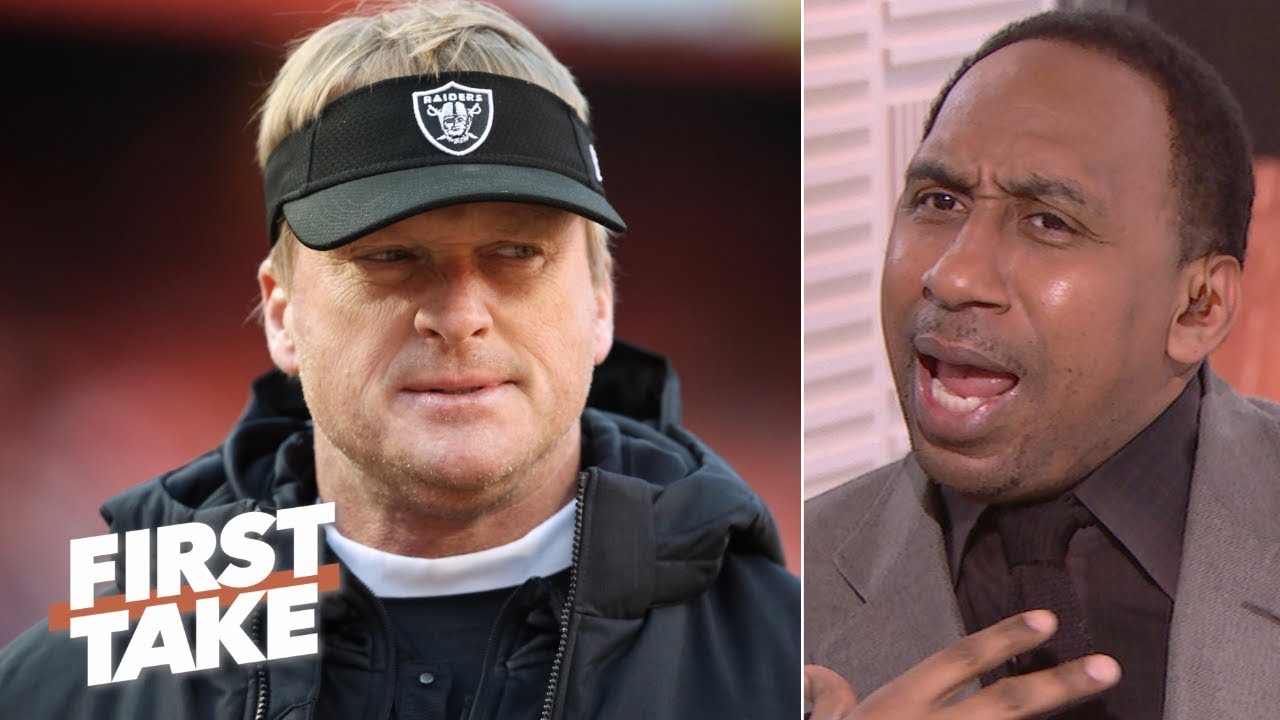 Stephen A. calls out new Raiders GM Mike Mayock for Jon Gruden comments | First Take
