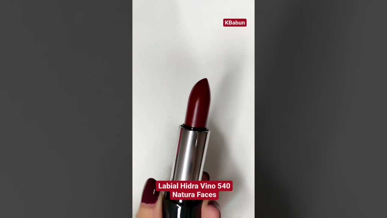 LABIAL HIDRA VINO 540 NATURA FACES #shorts