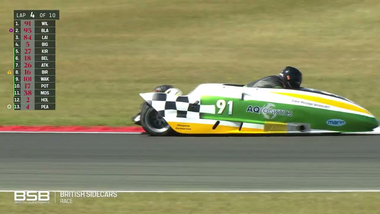 British Sidecar Championship 2025 Round 2 Snetterton Race 2