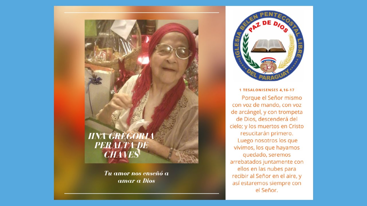 DESPEDIDA DEL RESTO MORTAL DE LA HNA GREGORIA - TRANSMISIÓN ESPECIAL