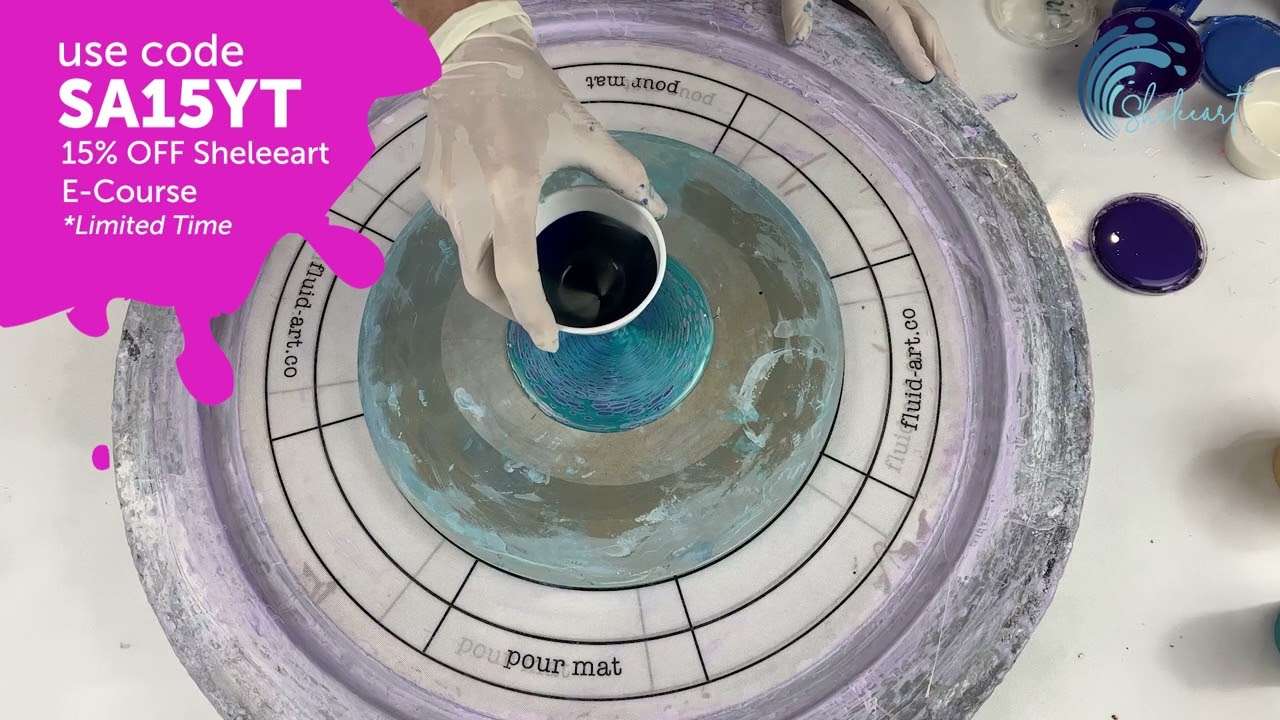 375. Sheleeart Fluid Artist - Funnel Pour with Cell Activator