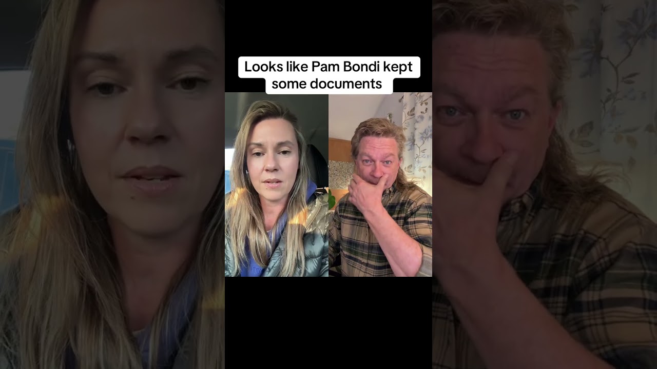 Looks like Pam Bondi kept some documents #duet #melania #trump #epstein #epsteinfiles #pambondi #wow