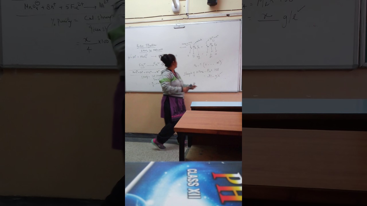 VIVA chemistry Redox titration calculations class 12 ( part -2 )CBSE by Seema Makhijani
