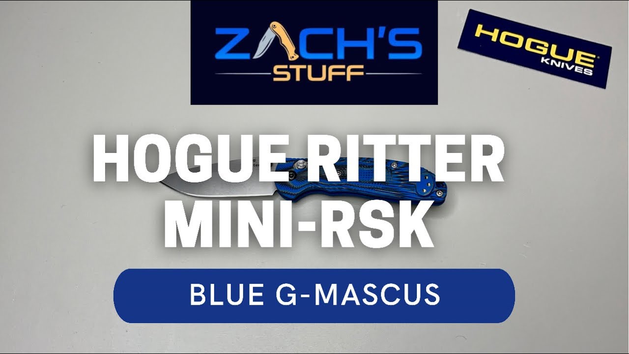 Blue G-Mascus Hogue Ritter Mini - (Knifeworks Exclusive)