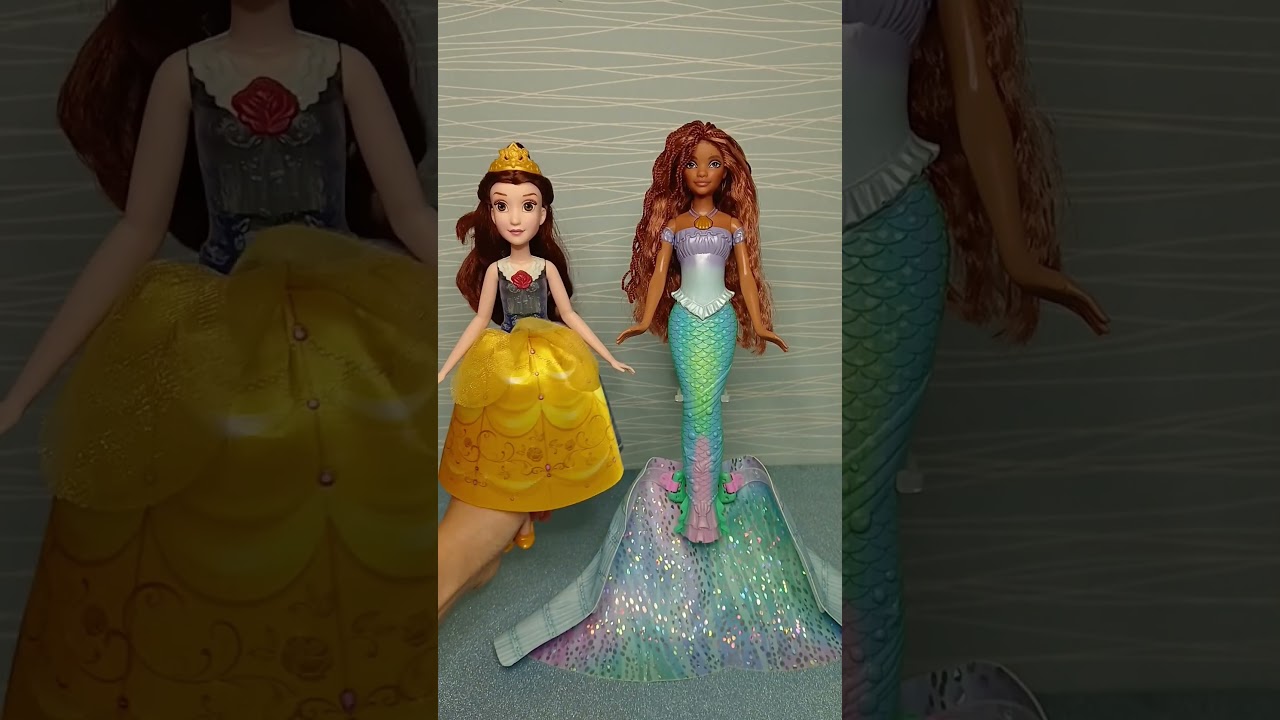 Disney transforming little mermaid 🧜&zwj;♀️ and Belle
