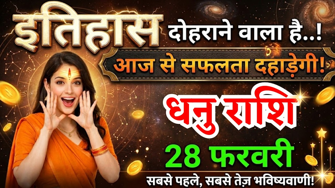 28 फरवरी, धनु राशि वालों इतिहास दोहराने वाला है आज से सफलता दहाड़ेगी, Dhanu Rashi