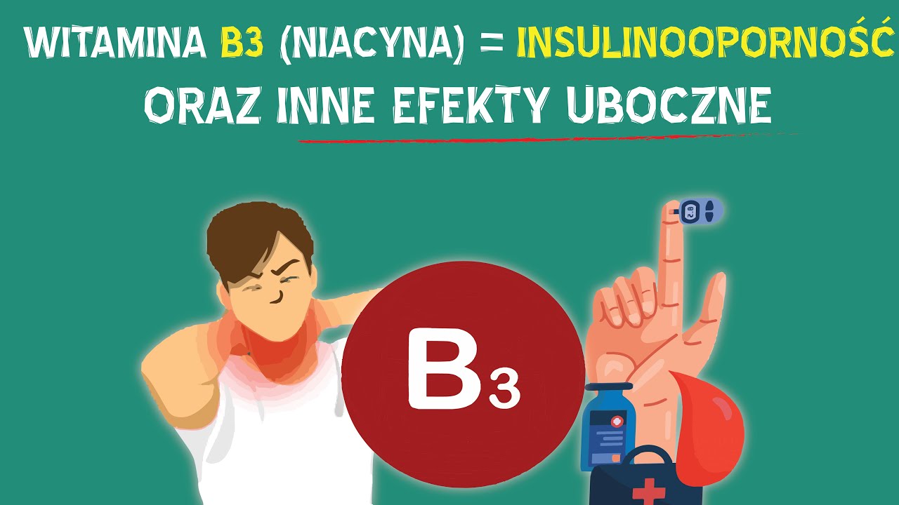 Wit B3 (niacyna) = INSULINOOPORNOŚĆ oraz inne efekty uboczne kwasu nikotynowego