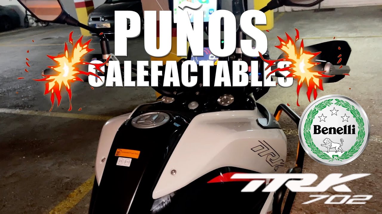 PUÑOS CALEFACTABLES Benelli TRK 702X  originales INSTALACION y REVIEW
