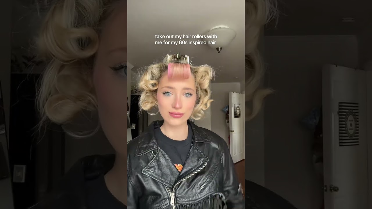 80s hair tutorial : #short #shorts #amiinatoc