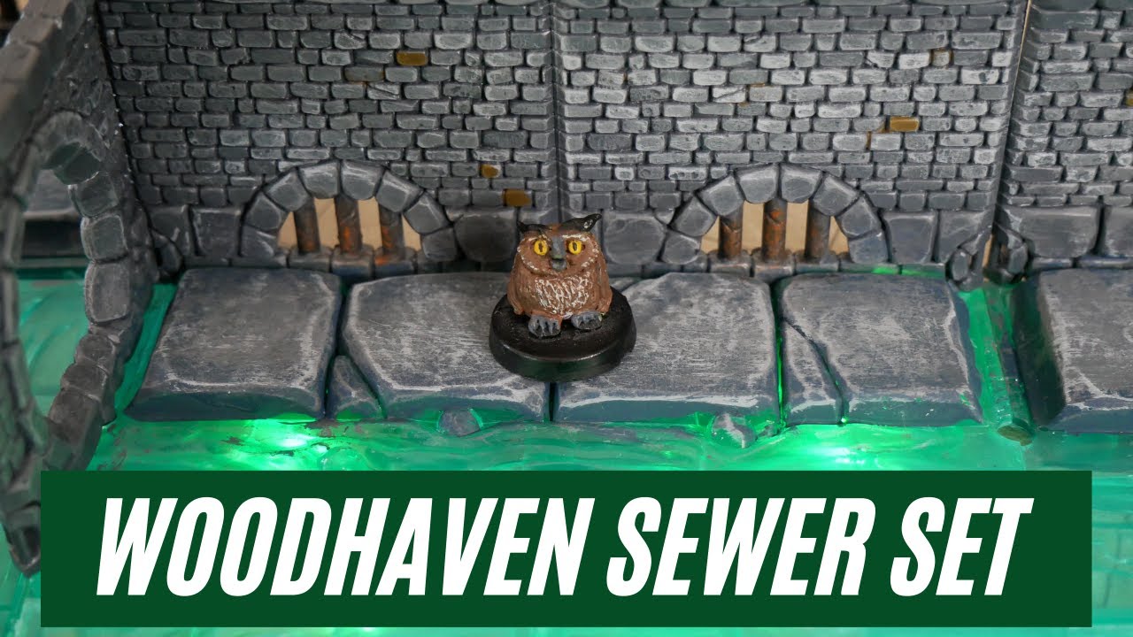 Woodhaven Dungeons and Lasers Sewer Preview - D&D Terrain from Archon Studio
