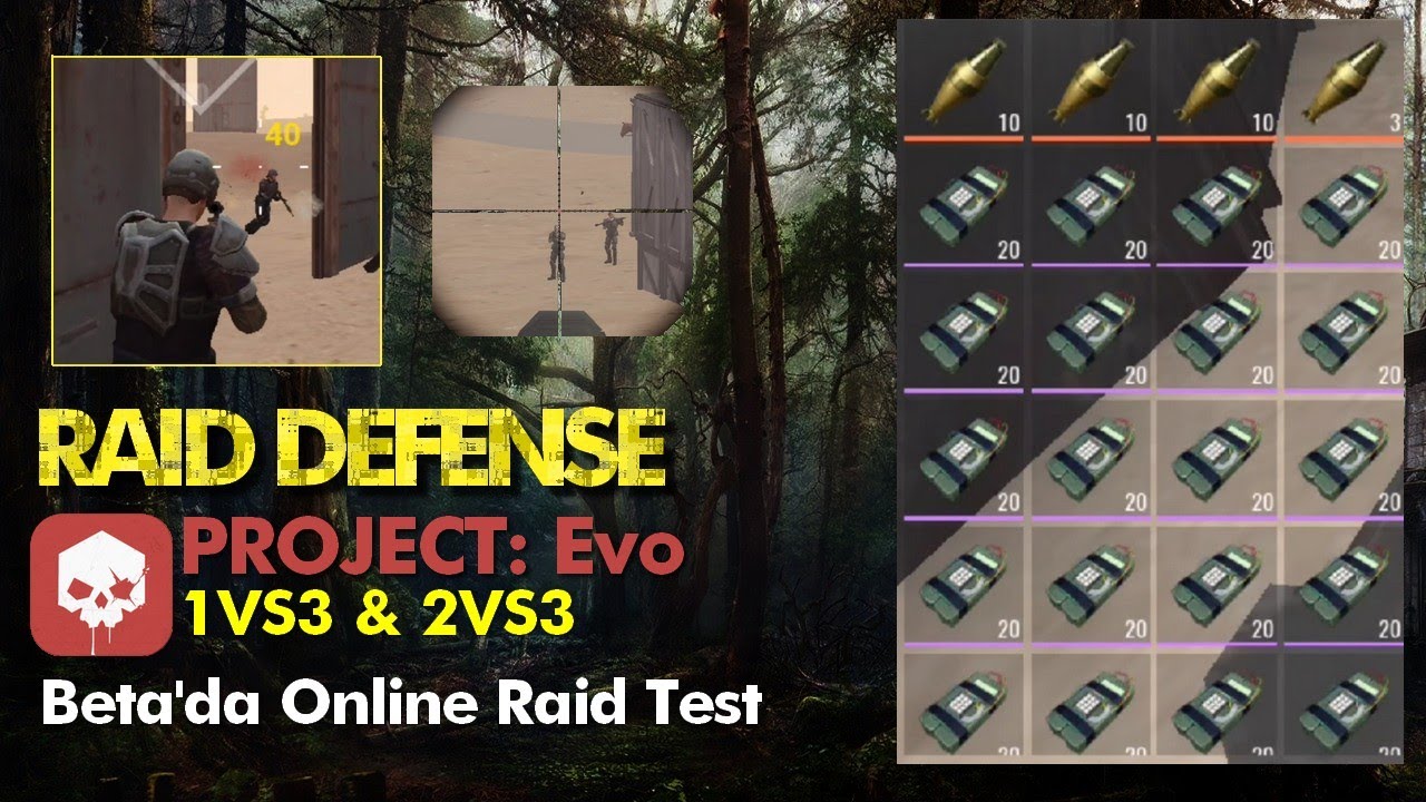 Project Evo Bölüm2 1vs3-2vs3 Online Raid Defans 434 c4 +50 roket Roketlediğim Yerde Güller Açıyor