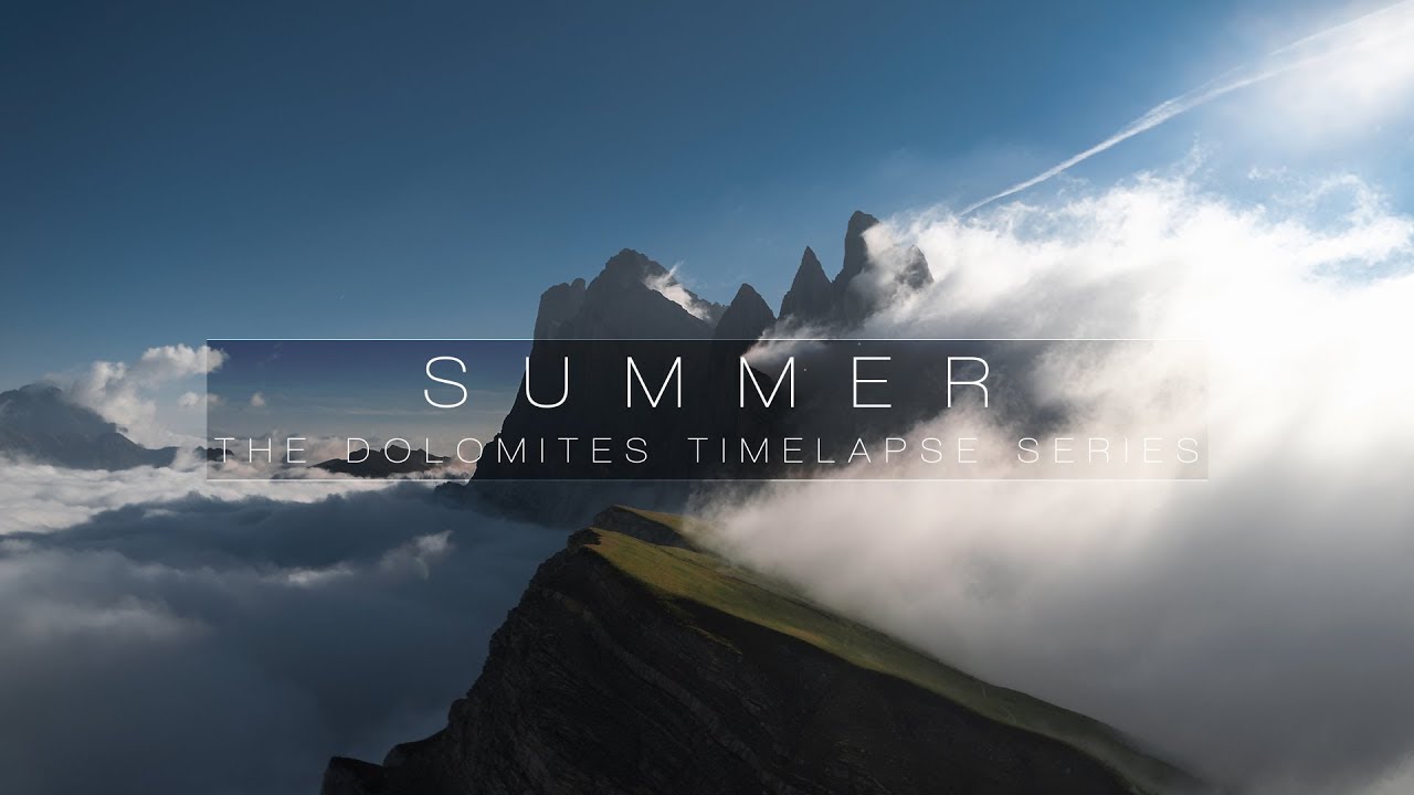 SUMMER | DOLOMITES 8K TIMELAPSE