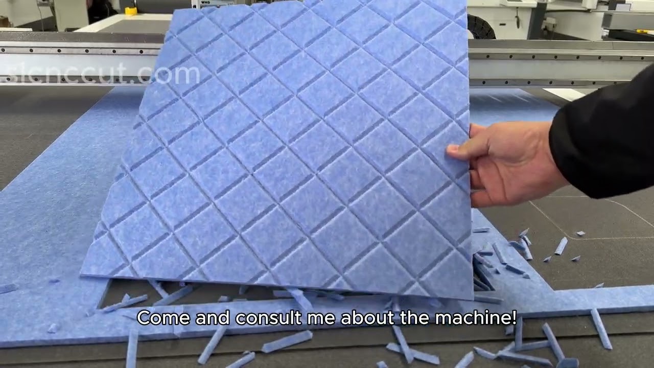 CNC Cut PET Felt Acoustic Panel Cutting Machine-Customizable Patterns & Sizes