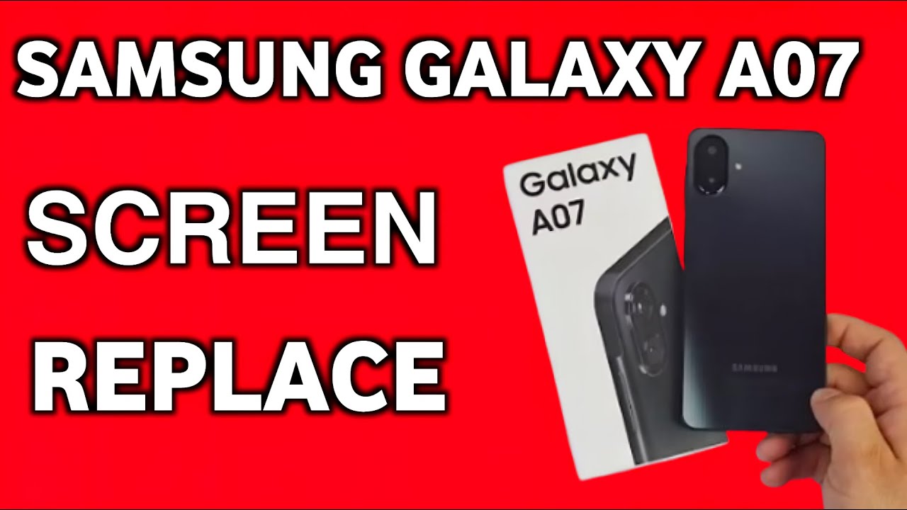 Samsung Galaxy A07 Screen Replacement | Full Step-by-Step Repair Guide 🔧🔥