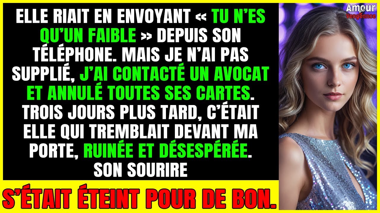 « Tu n’es qu’un FAIBLE » — ma femme riait en envoyant son texto… mais sa PANIC est venue plus vite…