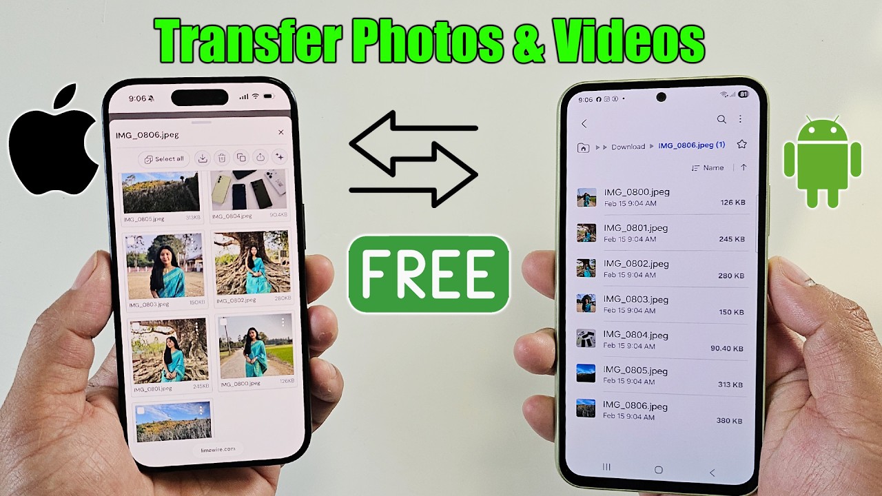 How to transfer photos & videos from iPhone to android for free