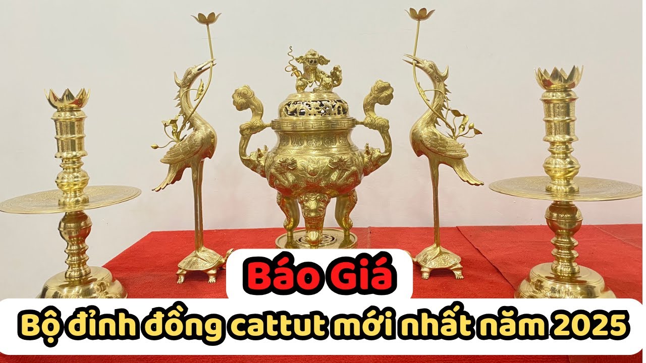 Báo Giá Mới Nhất 2025: Bộ Đỉnh Đồng Ngũ Sự Cattut Cao 60cm – Đừng Bỏ Lỡ