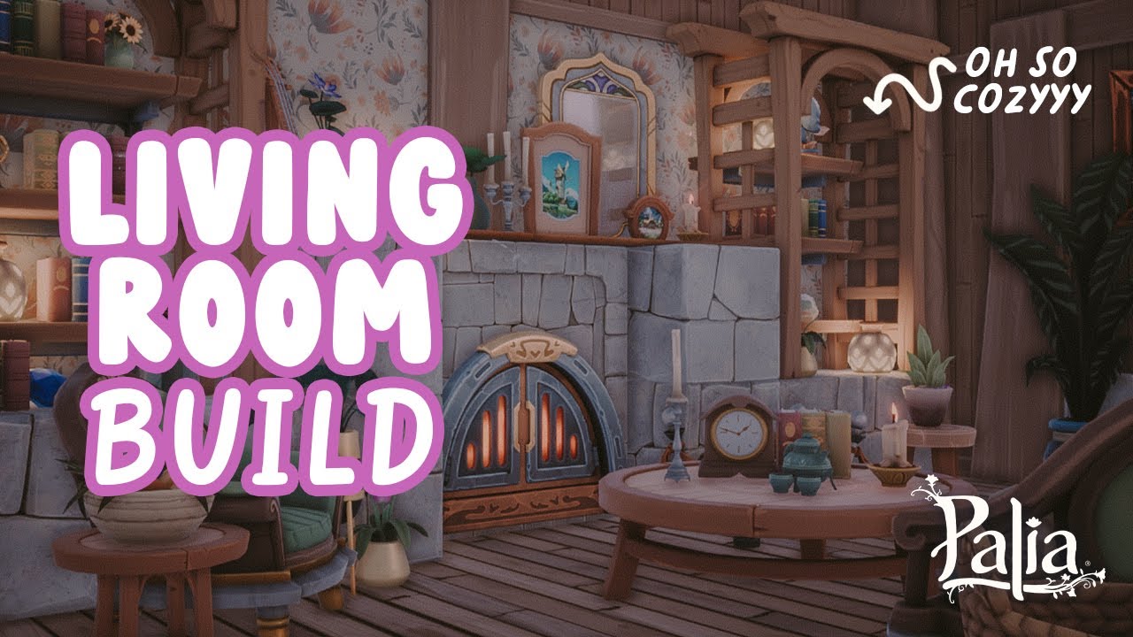 Cozy LIVING ROOM Build in Palia ✨ |  SWITCH & PC Friendly 💗 | Palia Build & Decorate
