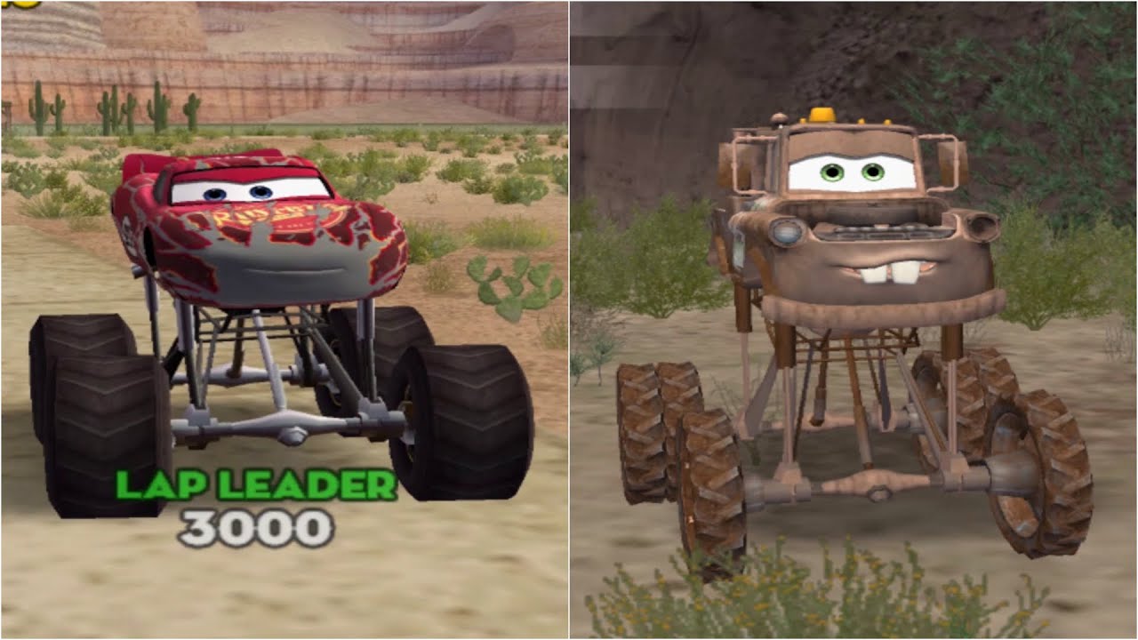 Lightning McQueen and Mater - Monster Trucks - Cars Mater-National Championship