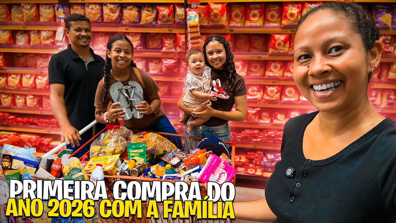 VLOGÃO no SUPERMERCADO em FAMÍLIA‼️