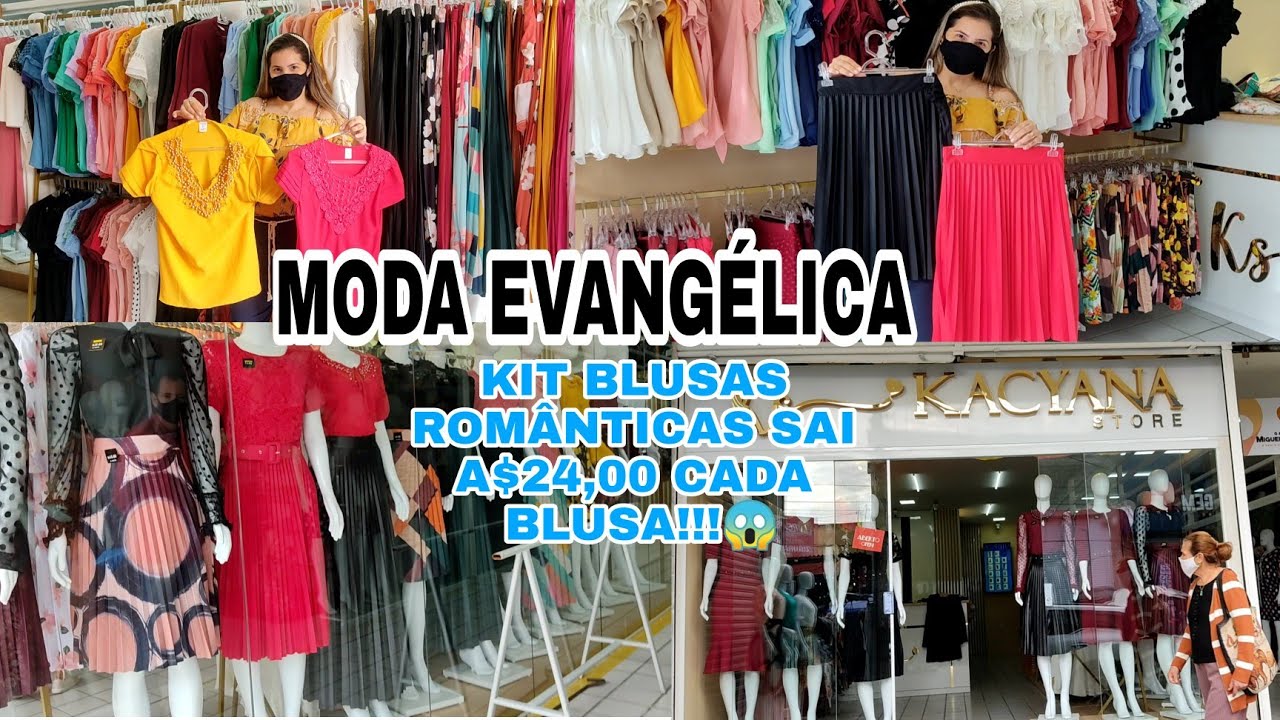 FEIRA DE CARUARU SULANCA NOVIDADES DE MODA EVANGÉLICA KIT DE BLUSINHAS ROMÂNTICA NA PROMOÇÃO😱