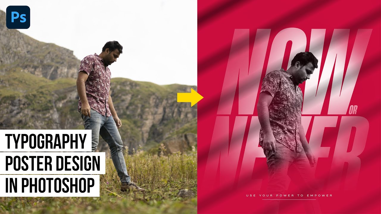 Quick Typography Poster Design in Photoshop