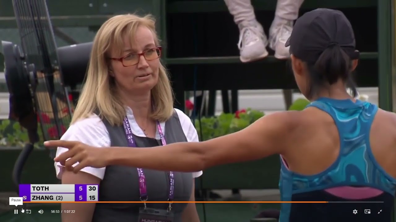 Zhang Shuai vs  Amarissa Kiara Toth  Controversial Call, Ball Mark Wiping Full Story (NOT EDITORED)