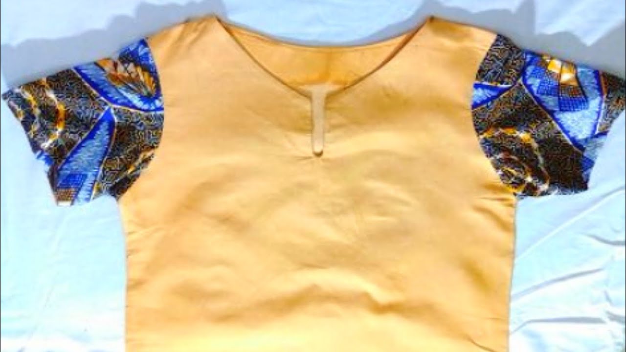 How to make neckline facing (cutting and sewing)