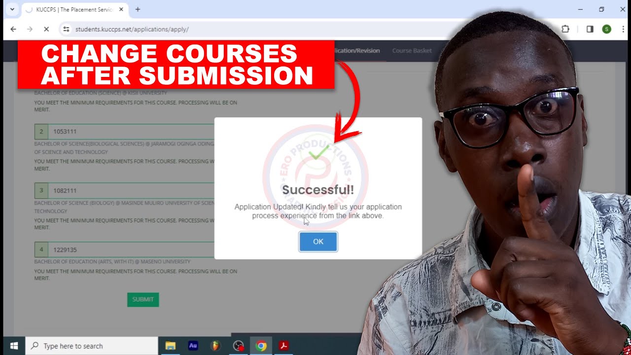 KUCCPS 2024 | YOU WANT TO CHANGE COURSE CHOICES AFTER SUBMISSION? TRY THIS!