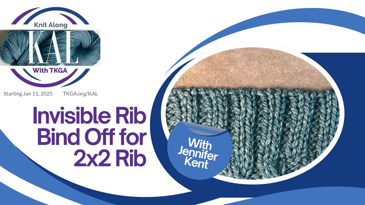 Invisible Rib Bind Off for 2x2 Rib
