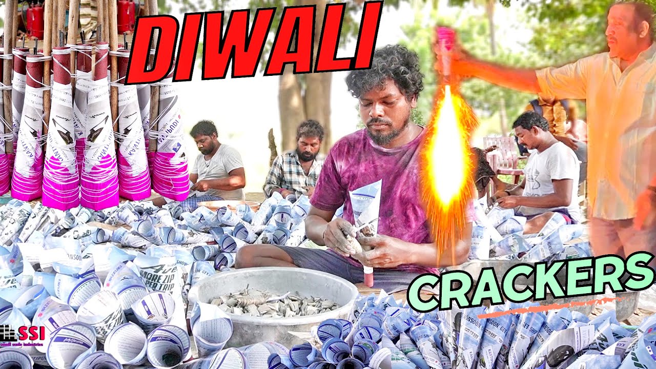 How to make DIWALI CRACKERS testing 2023 | Best ROCKET Crackers preparation | Small Scale Industries