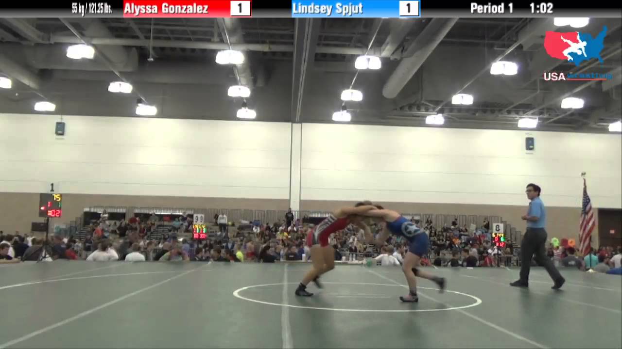 FILA Junior 55 kg / 121.25 lbs. - Alyssa Gonzalez vs. Lindsey Spjut