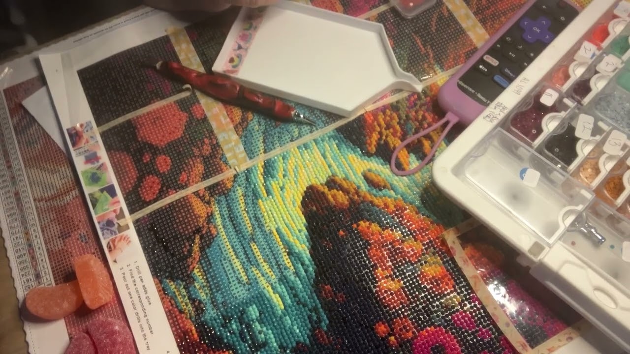 Wow how pretty this landscape diamond painting is…thank you Tracia 
