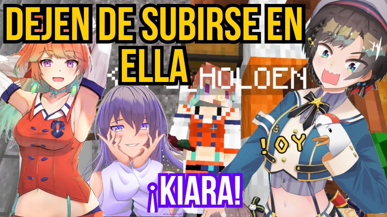 Todas empiezan a aprovecharse de Kiara ni bien se pone a dormir en el festival【Hololive sub español】
