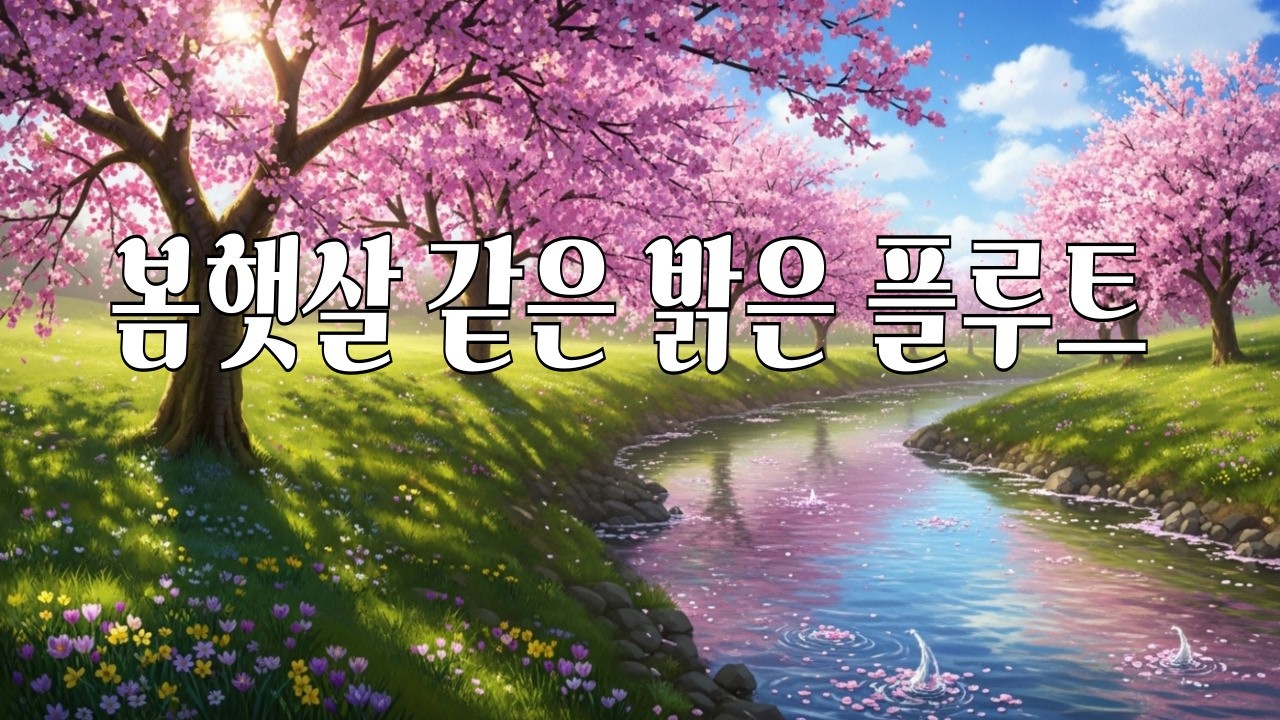 힐링 🌿기분 좋은  하루를 위한  플루트🌻 마음이 편안해지는  기분좋은 하루의 시작