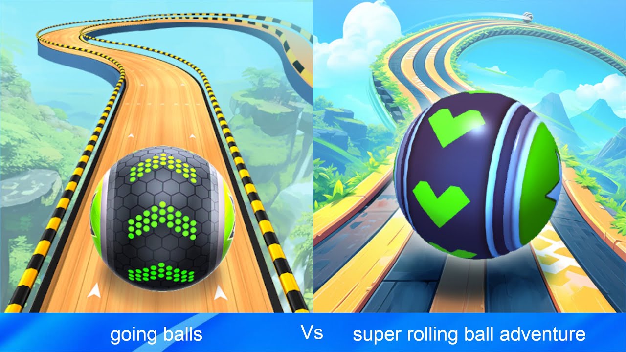 Going Balls Vs Super Rolling Ball Adventure - New Update