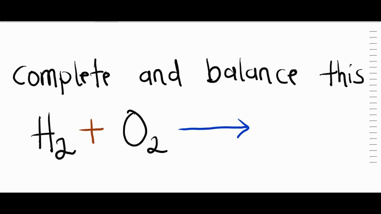 How to balance chemical equations ( balance this equation H2+O2 ------ H2O #chemistry #science