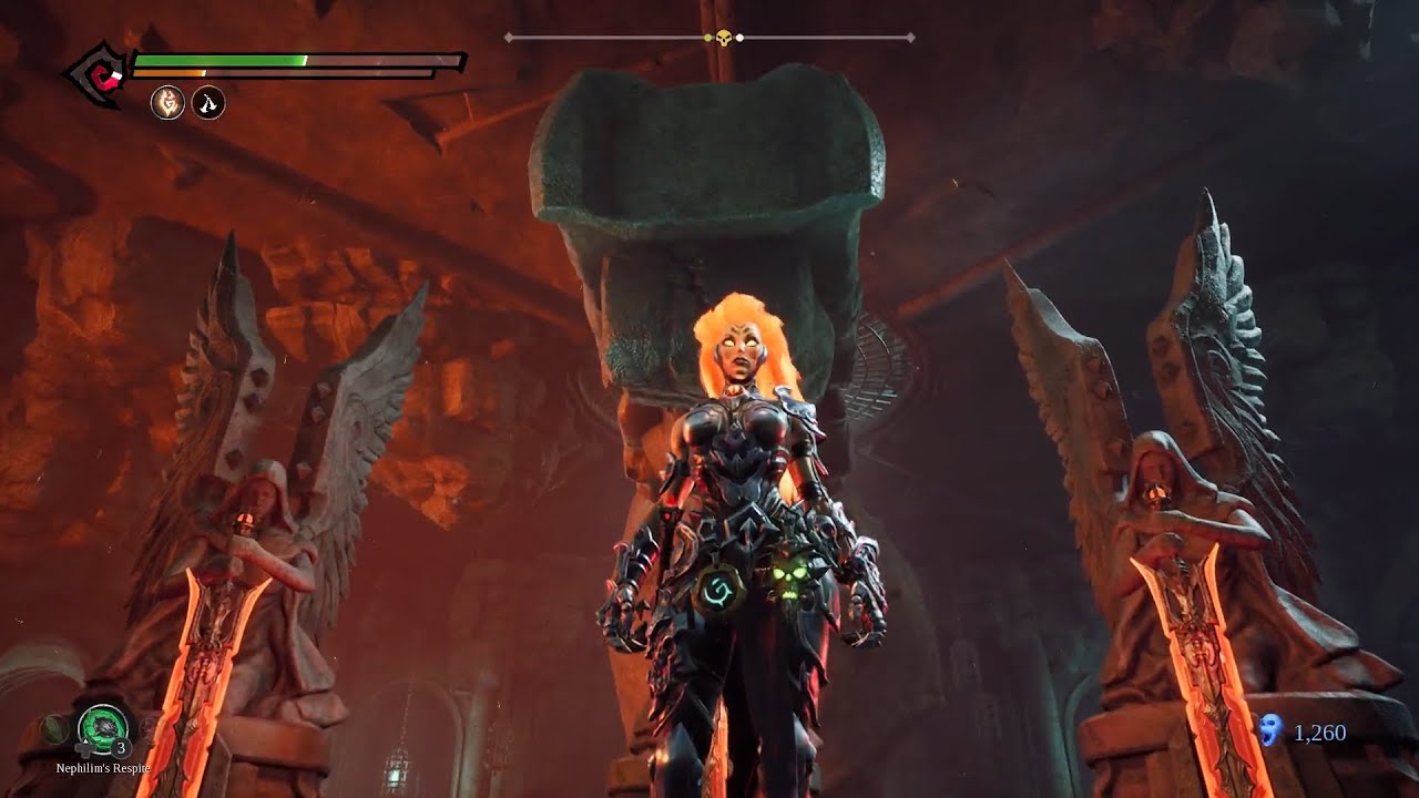 Darksiders 3 - Fighting Skeletons in the Catacombs
