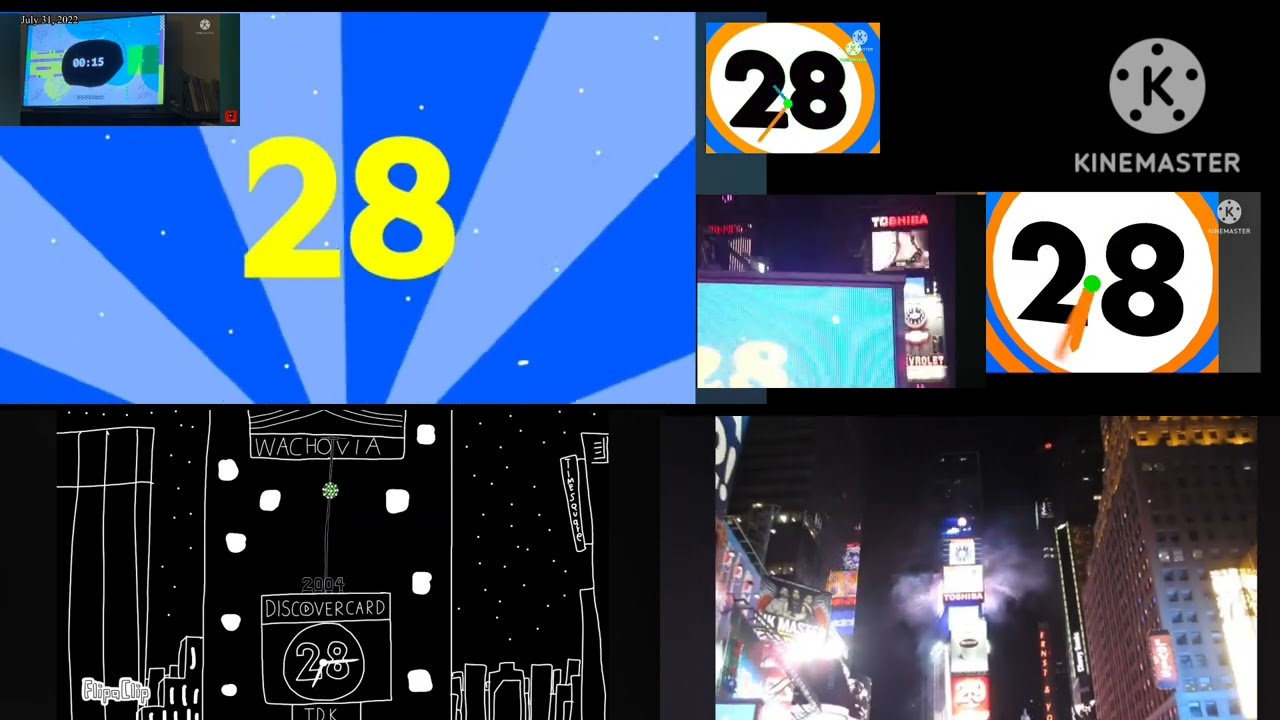 All New year countdown in times square