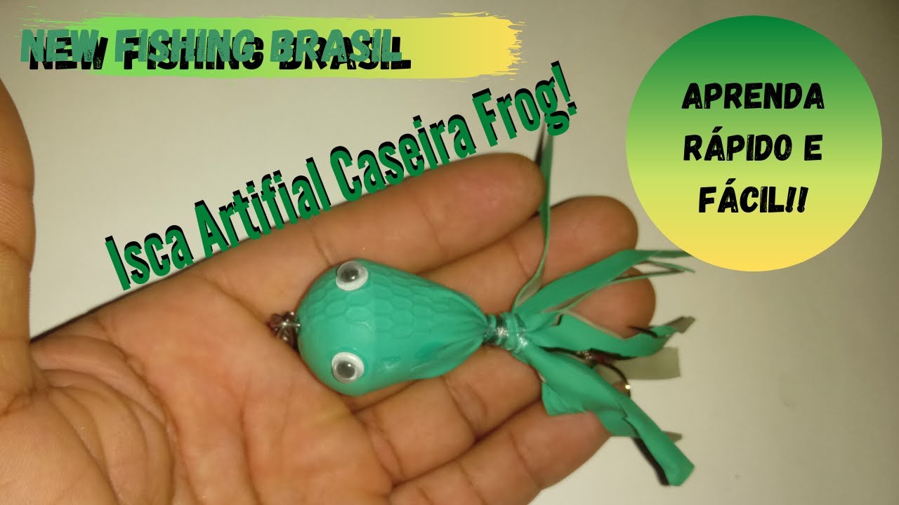 Como fazer isca artificial 4! Frog para traira!
