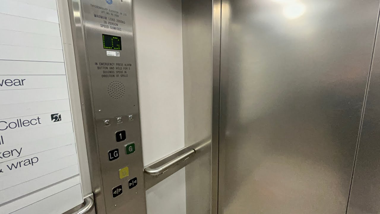 Very nice ThyssenKrupp lift in M&S, Forestside Shopping Centre, Newtownbreda