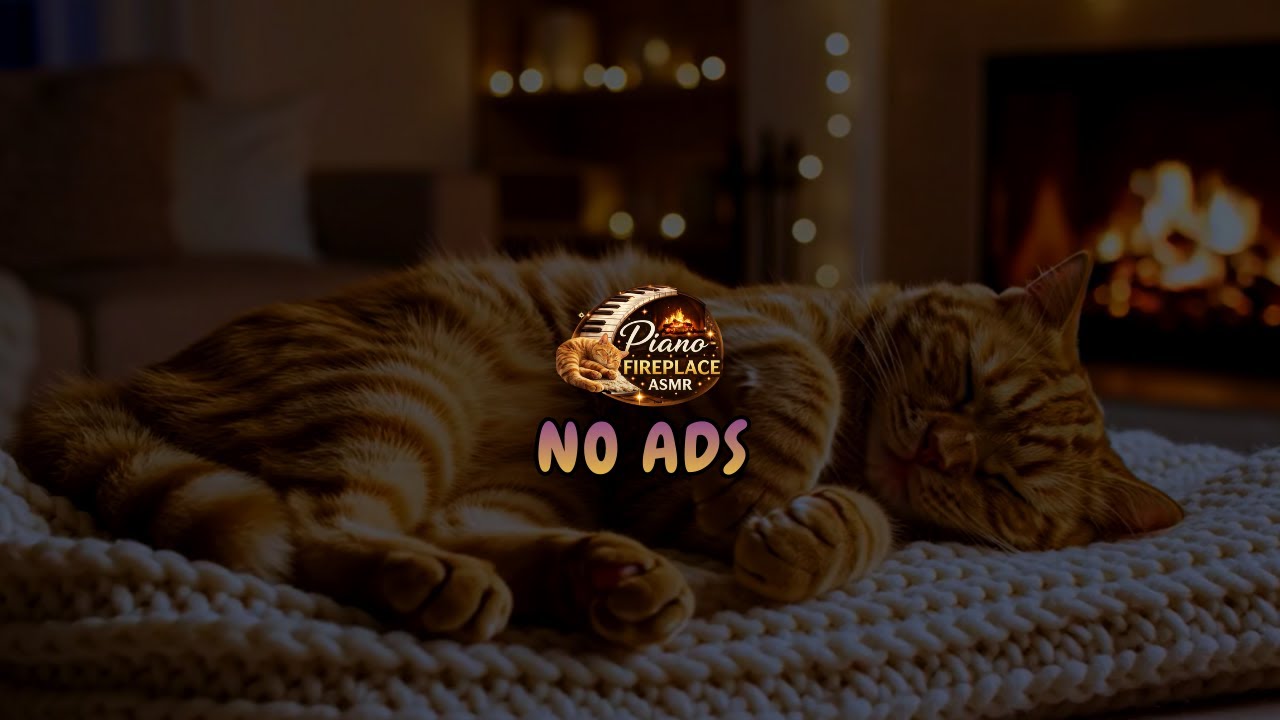 Piano Fireplace ASMR – Warm Piano Music with Fireplace Sounds for Sleep & Relaxation