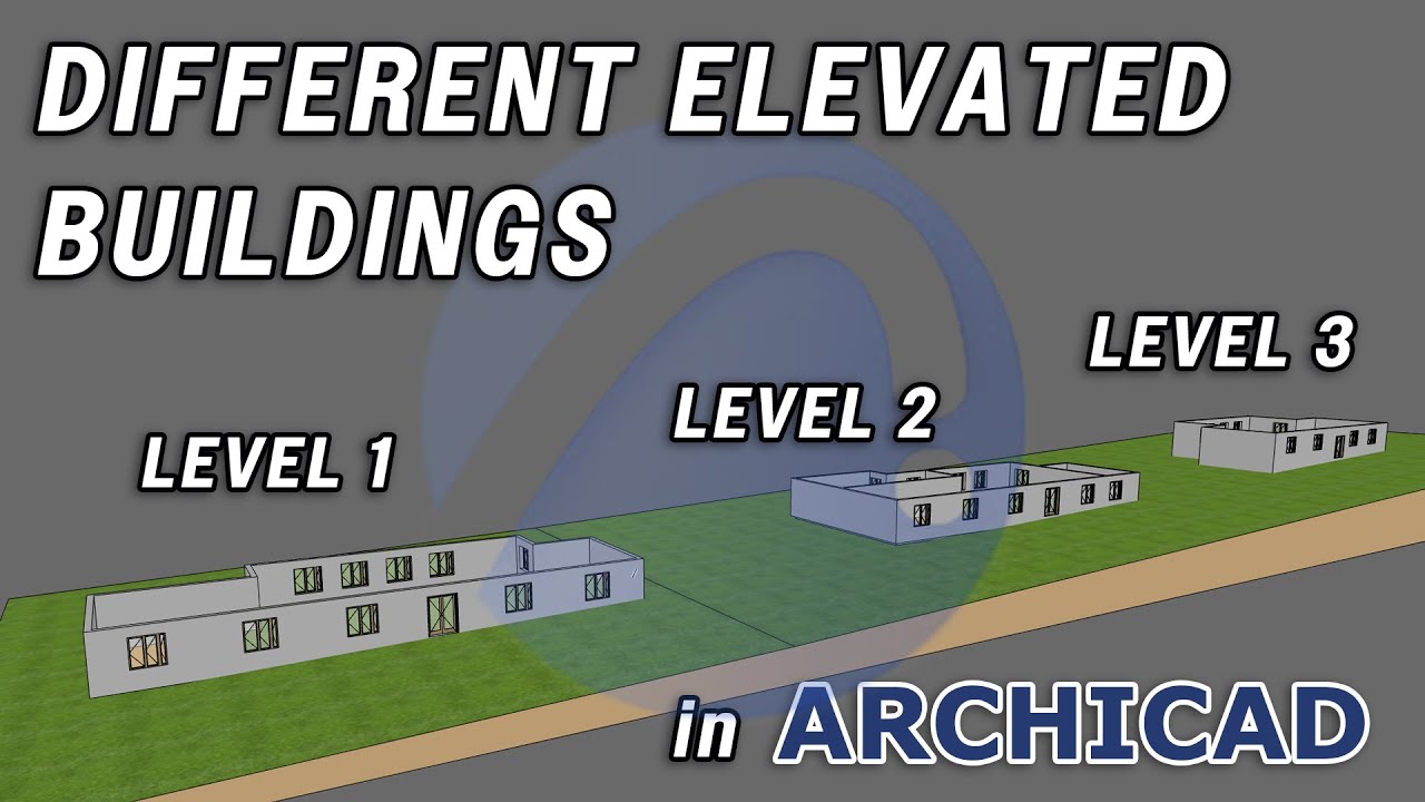 Different Elevated Buildings in Archicad